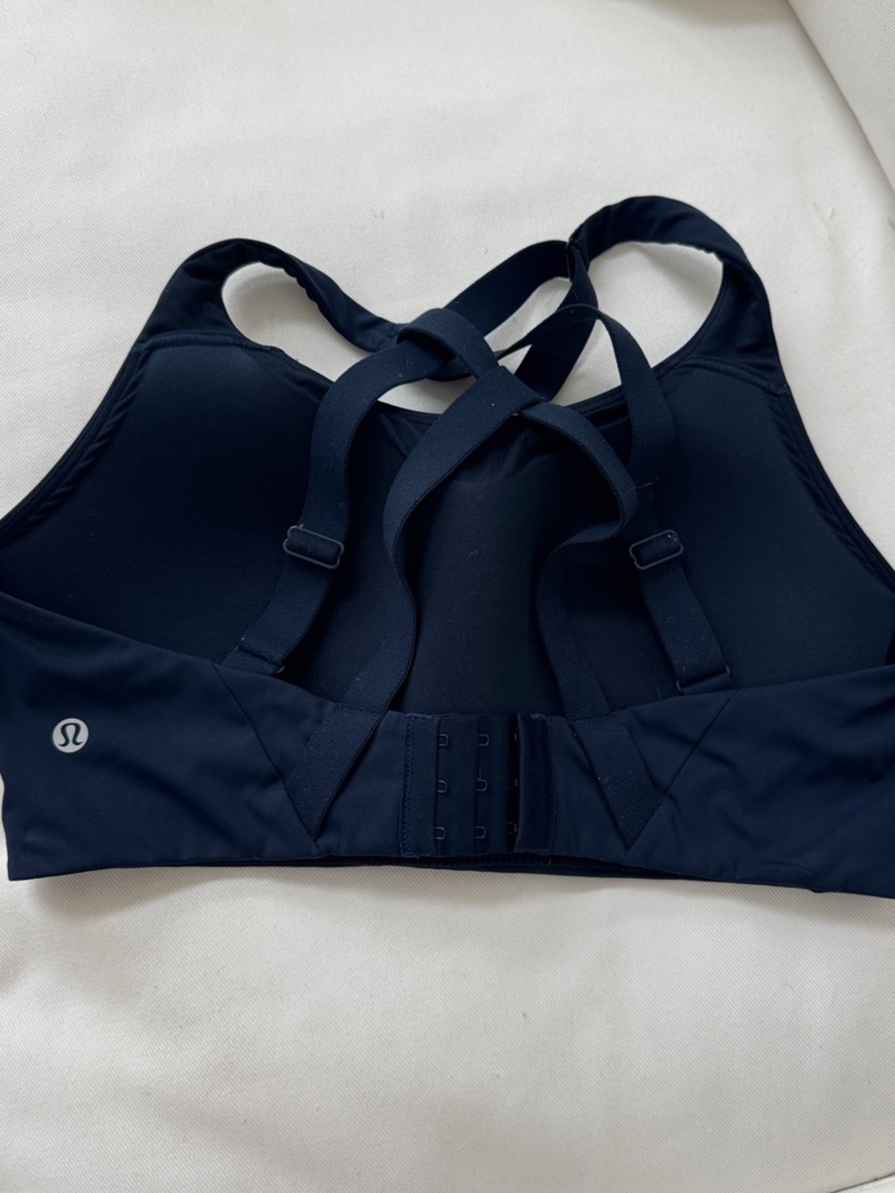 lululemon Navy Blue Athletic Sports Bra with Logo 36D